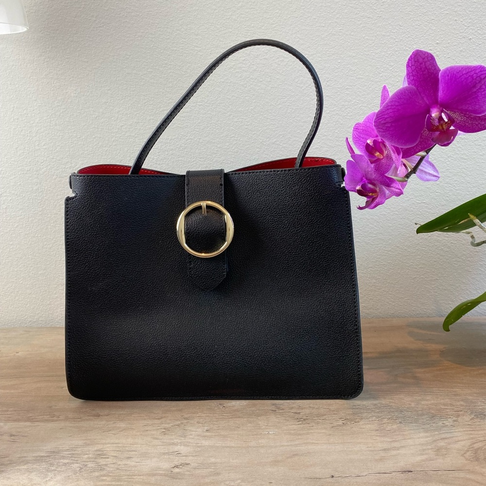 Banana Republic Black Leather Satchel